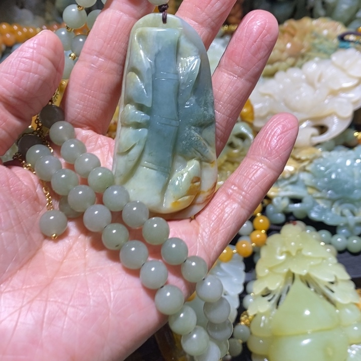 岫玉岫玉吊坠未镶嵌