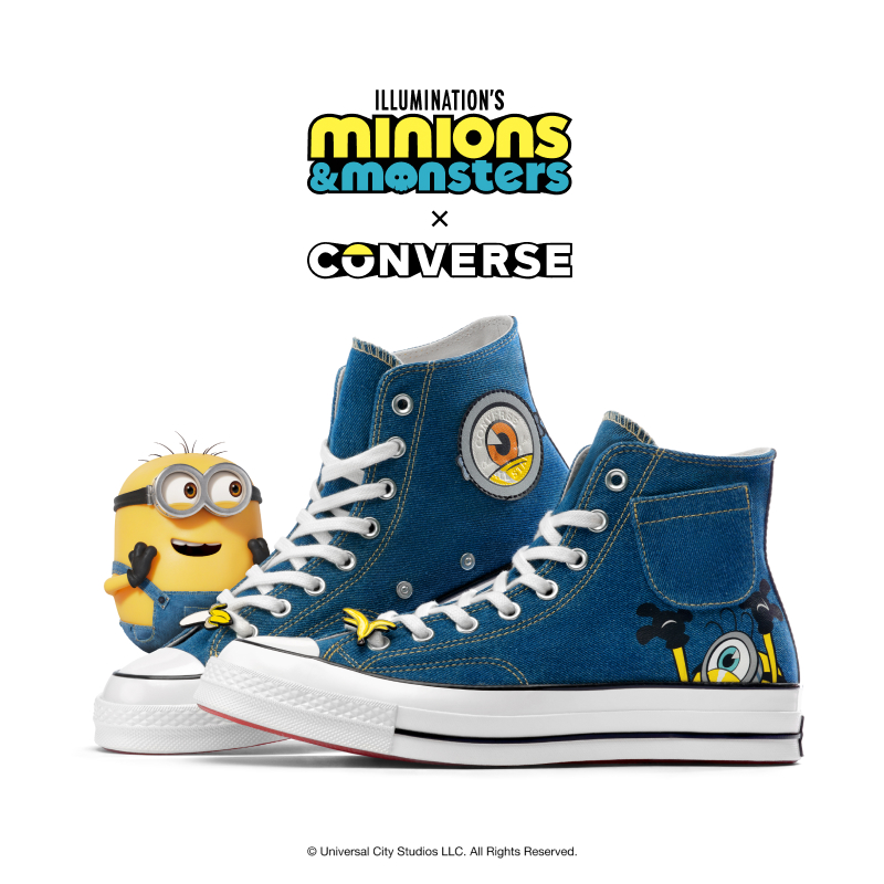 匡威 Converse x Minions Chuck 70小黄人联名高帮运动鞋A21402C
