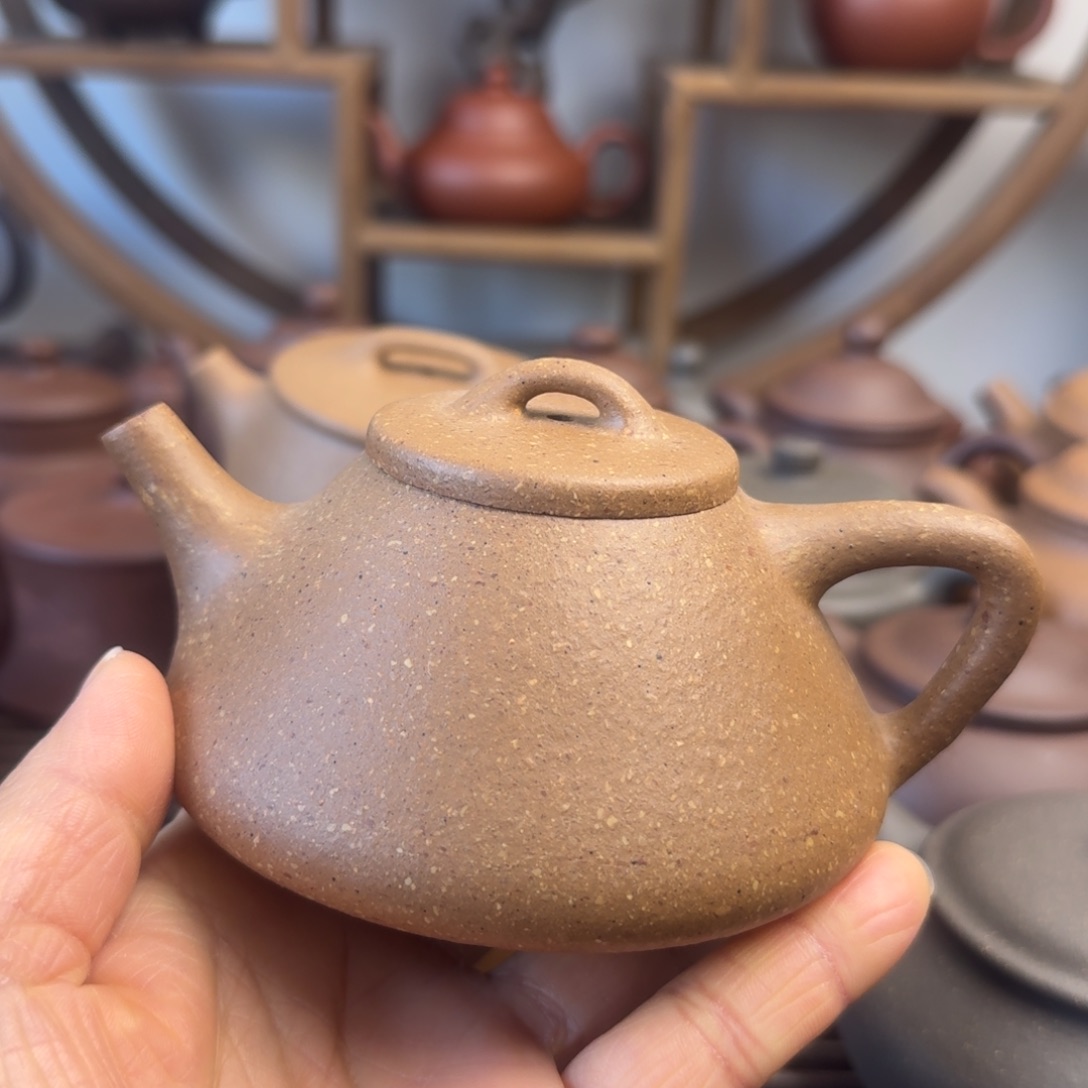 凡***凡紫砂茶壶200cc子冶石瓢梨皮老段泥