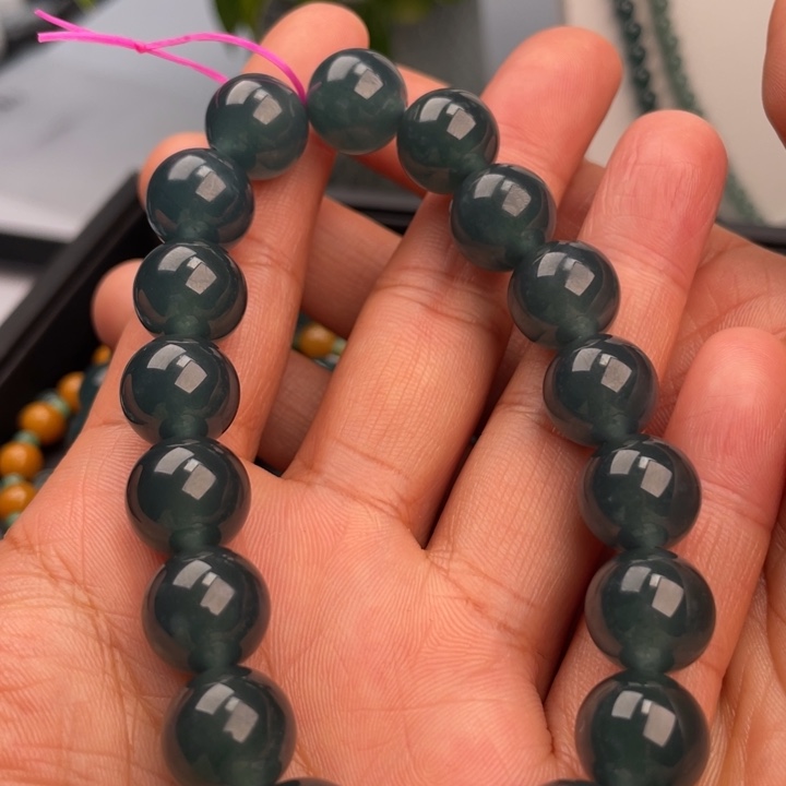 邦***º翡翠未镶嵌手链多样性发货自选散珠