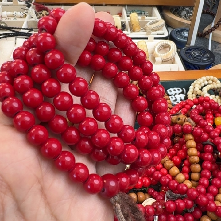 花岗石纯铜锡合金纯铜佛珠 念珠 一代 怀业