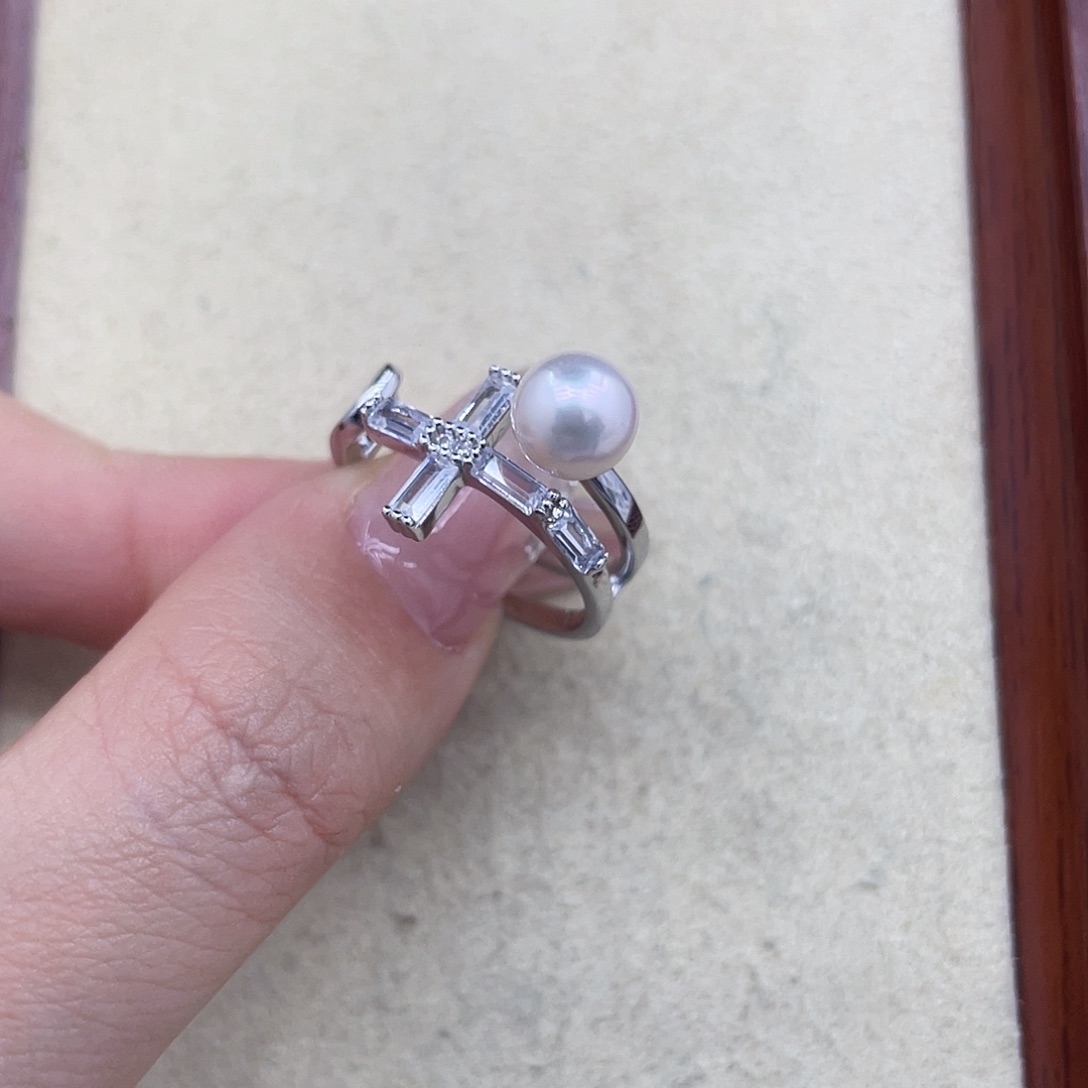 银S925镶嵌颈饰海水珍珠