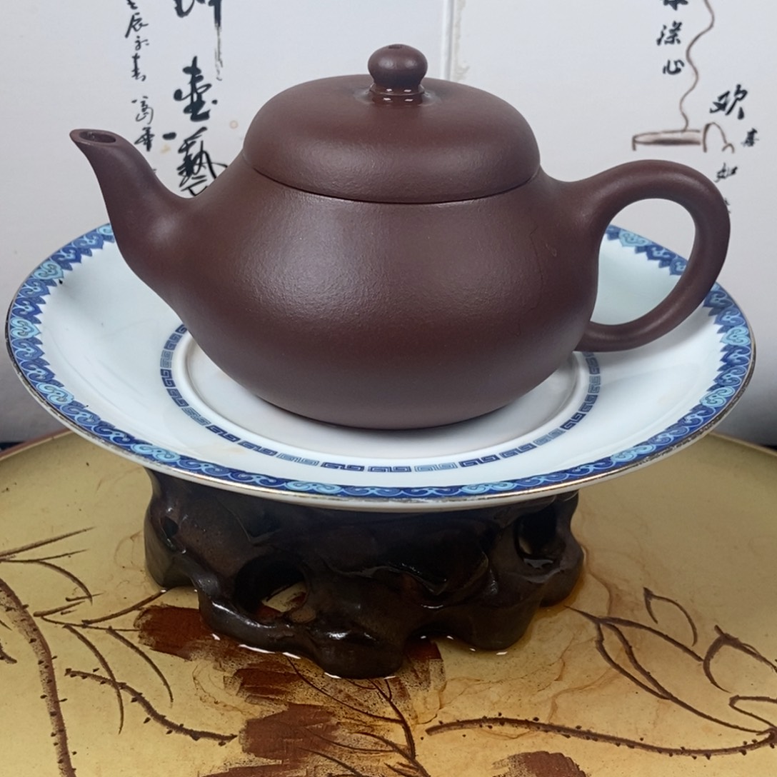 紫砂茶壶底槽清老母亲制作容量200