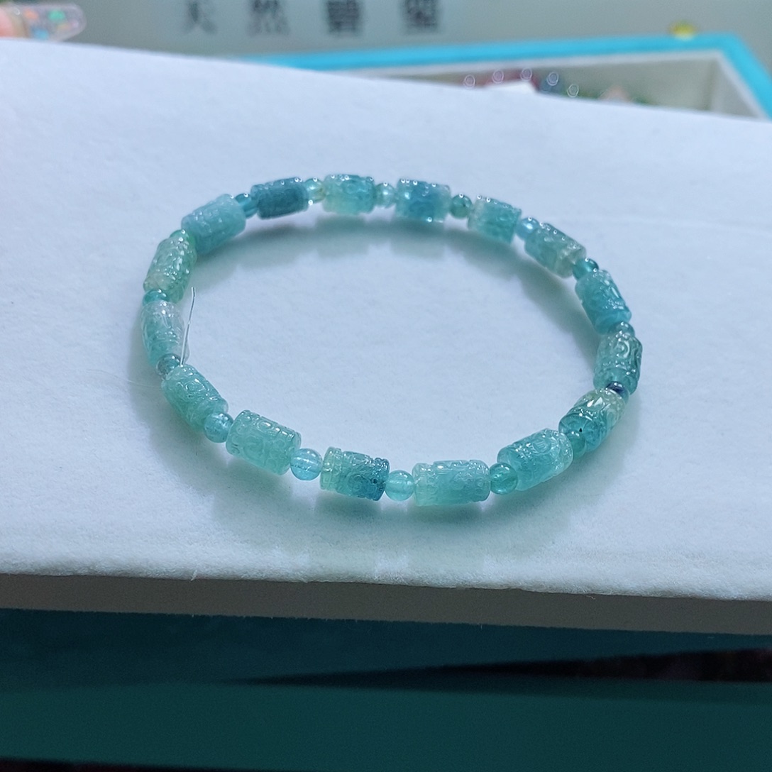 碧玺手链未镶嵌5.6mm左右