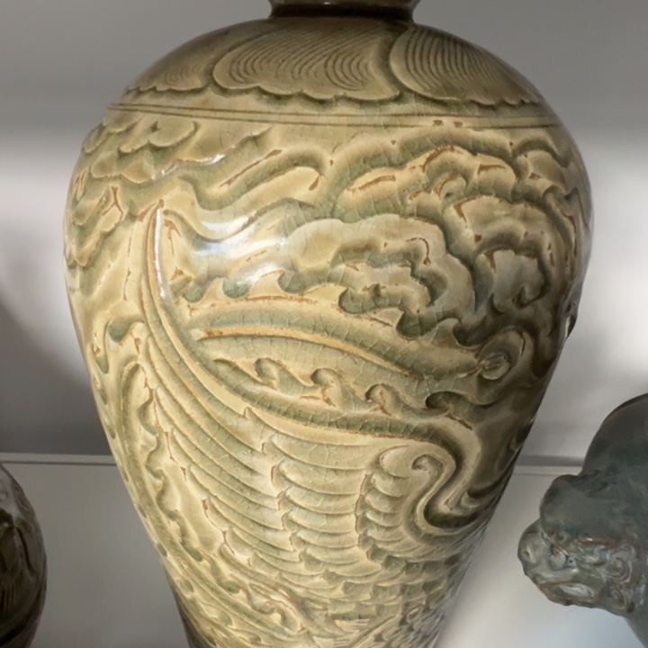 陶其他精美瓷器耀州青瓷梅瓶