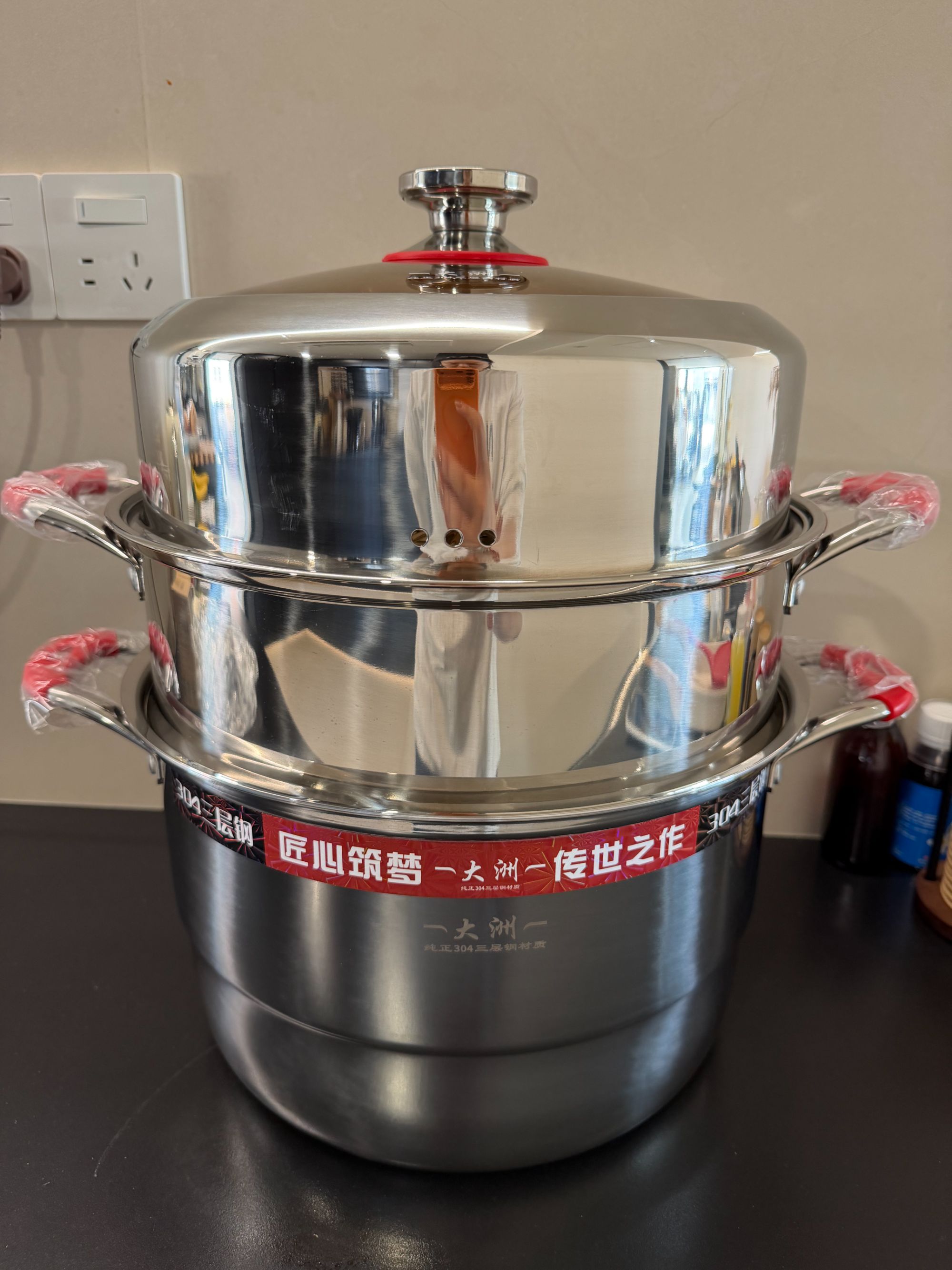 三层蒸锅304钢32CM