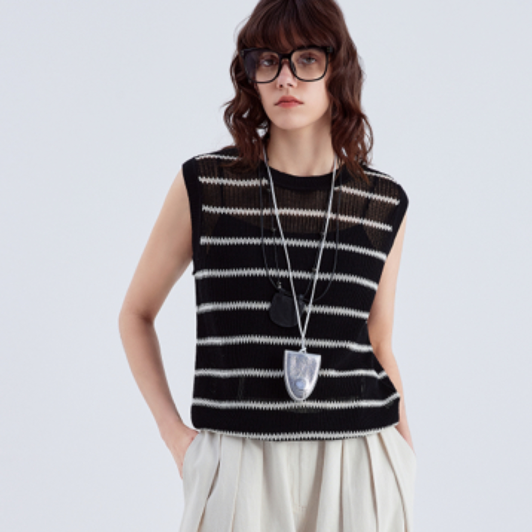 意大利设计师品牌针织背心2F2M39133