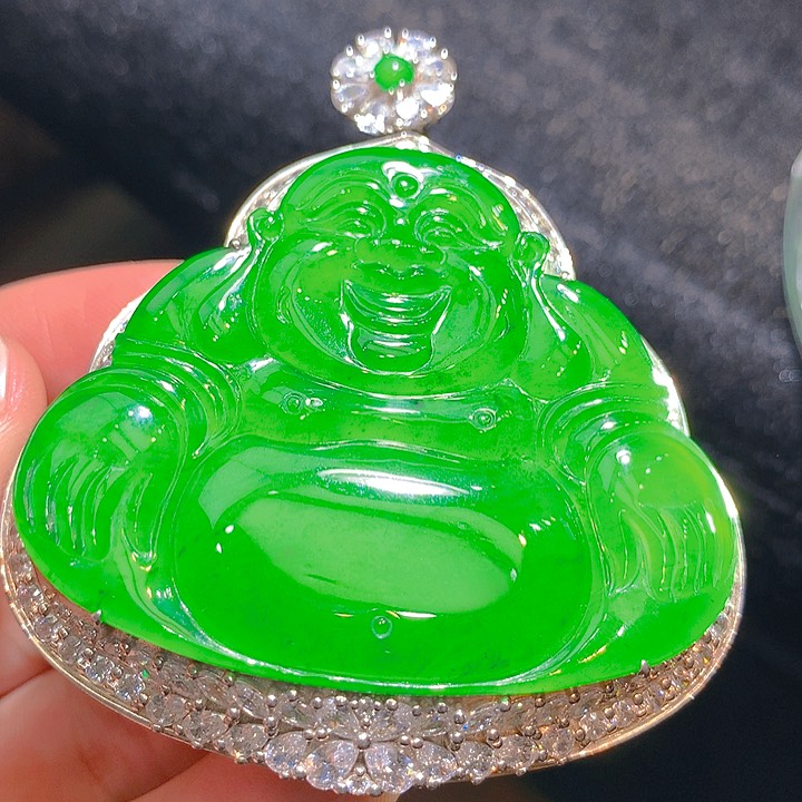 【闪购商品】翡翠颈饰银S925镶嵌翡翠