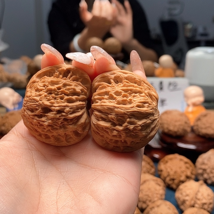 文玩核桃把件42磨盘