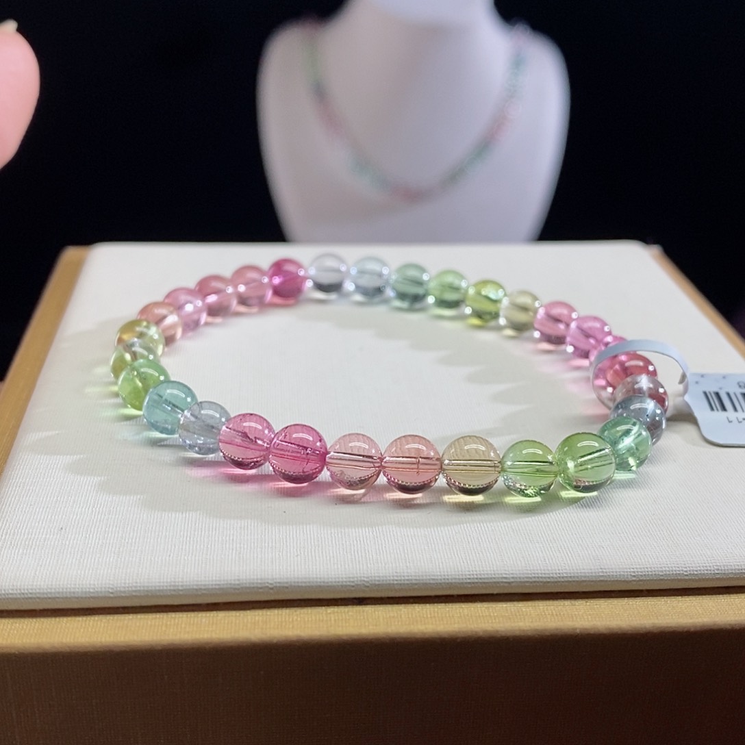 碧玺手链未镶嵌人鱼