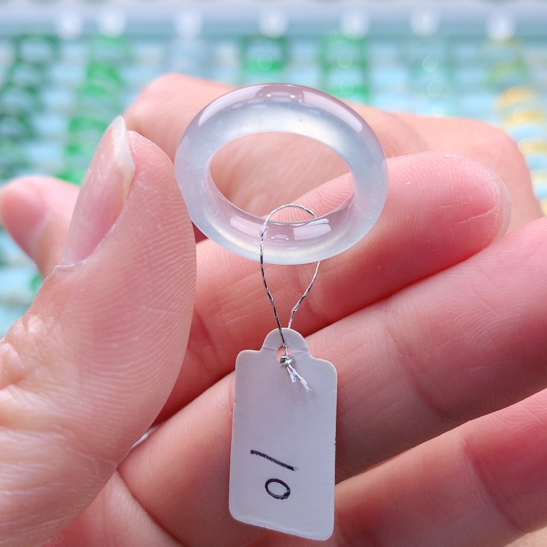 翡翠戒指未镶嵌A货缅甸翡翠