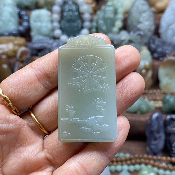 千***灵和田玉未镶嵌颈饰