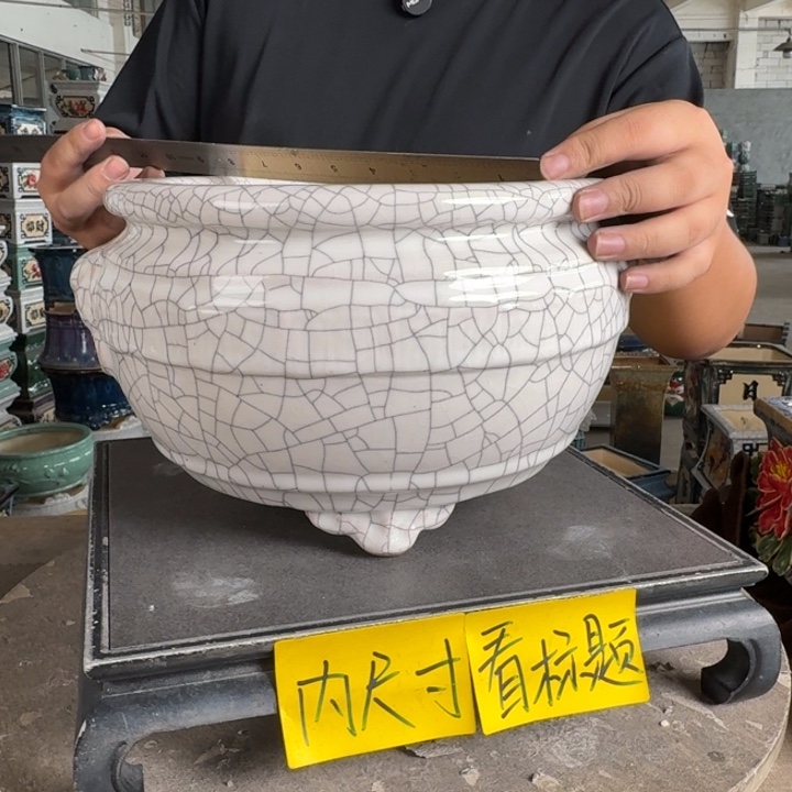 。一风堂石湾花盆 大颗粒 内21*13