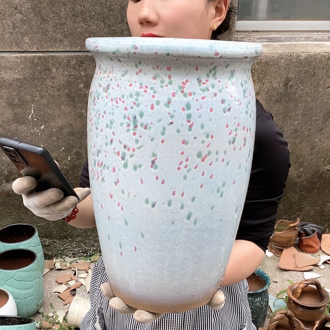 紫砂花盆正品口20高32