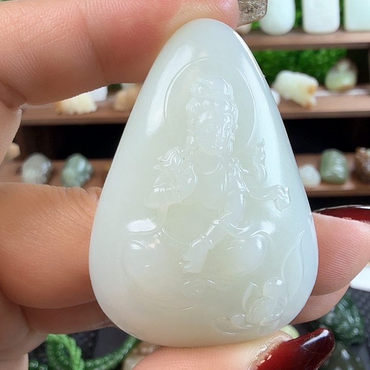 和田玉吊坠(不含链)未镶嵌