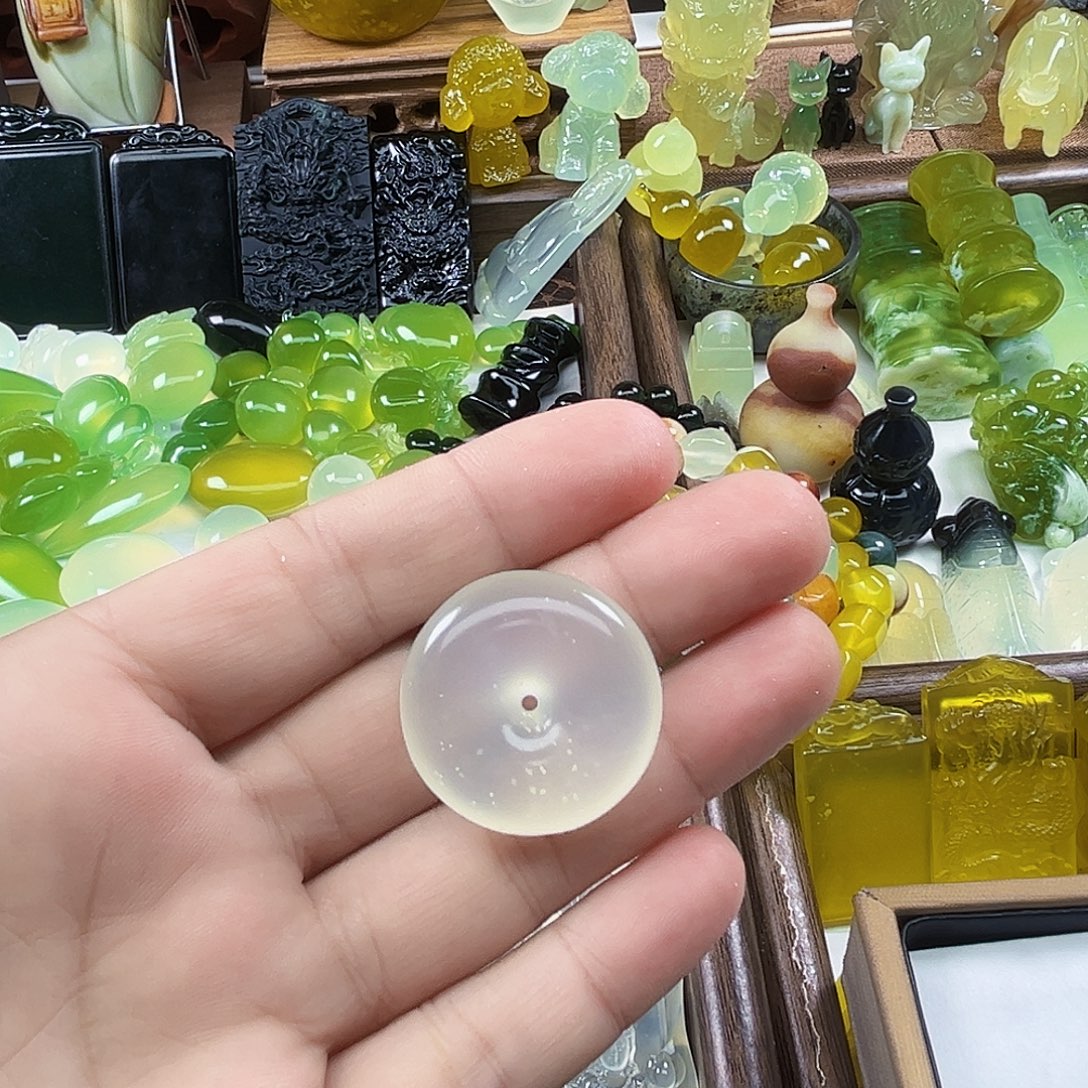 沒***岫玉未镶嵌吊坠(不含链)