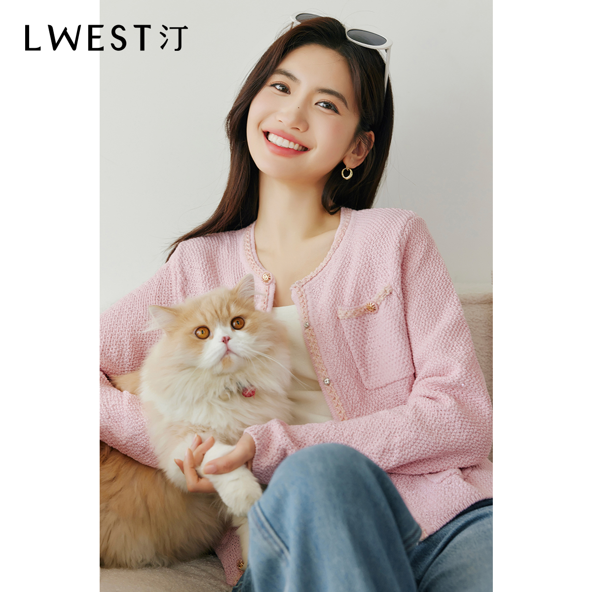 【品牌女装】朗文斯汀优雅气质圆领别致上衣DTYZ4102C07069