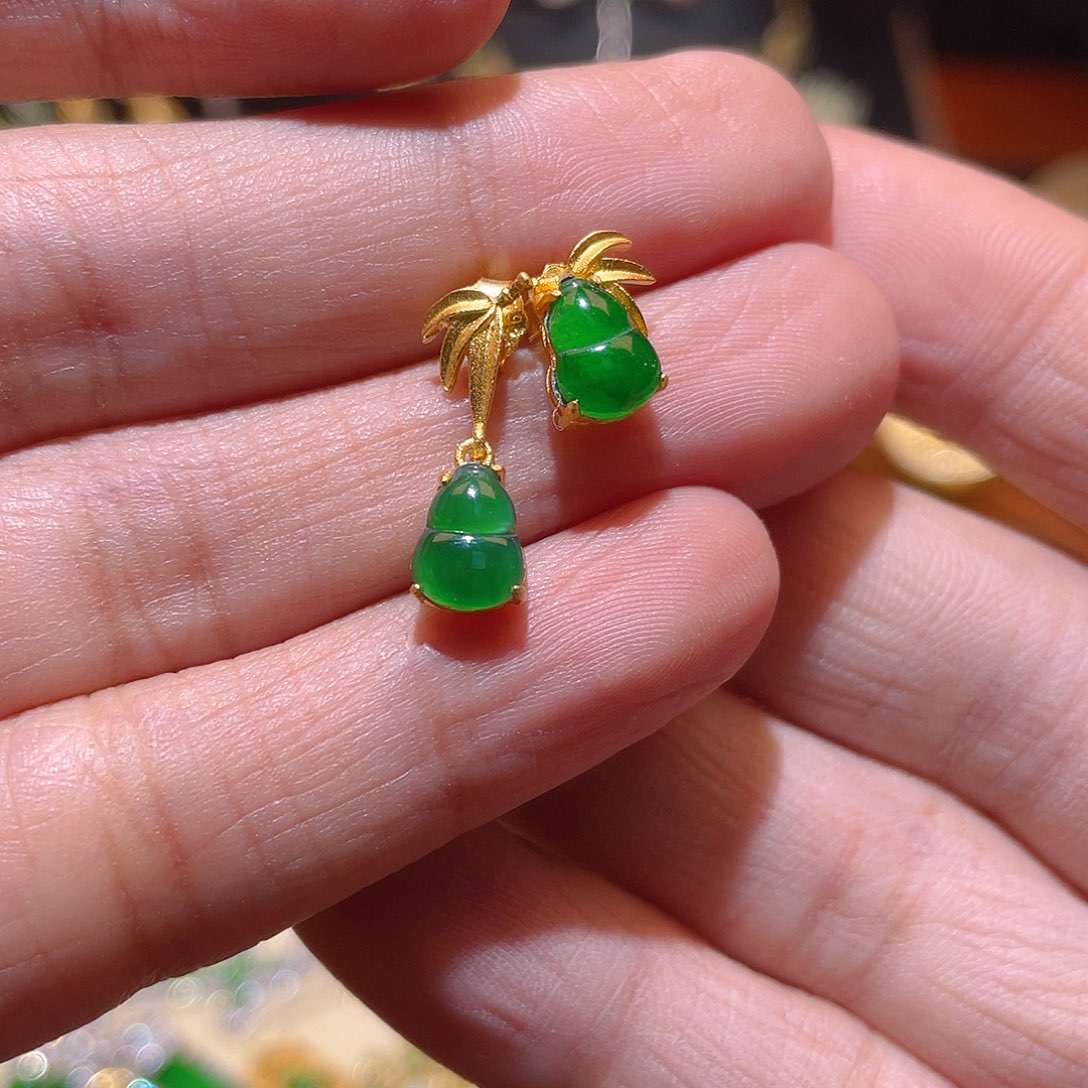 翡翠吊坠(不含链)银S925镶嵌