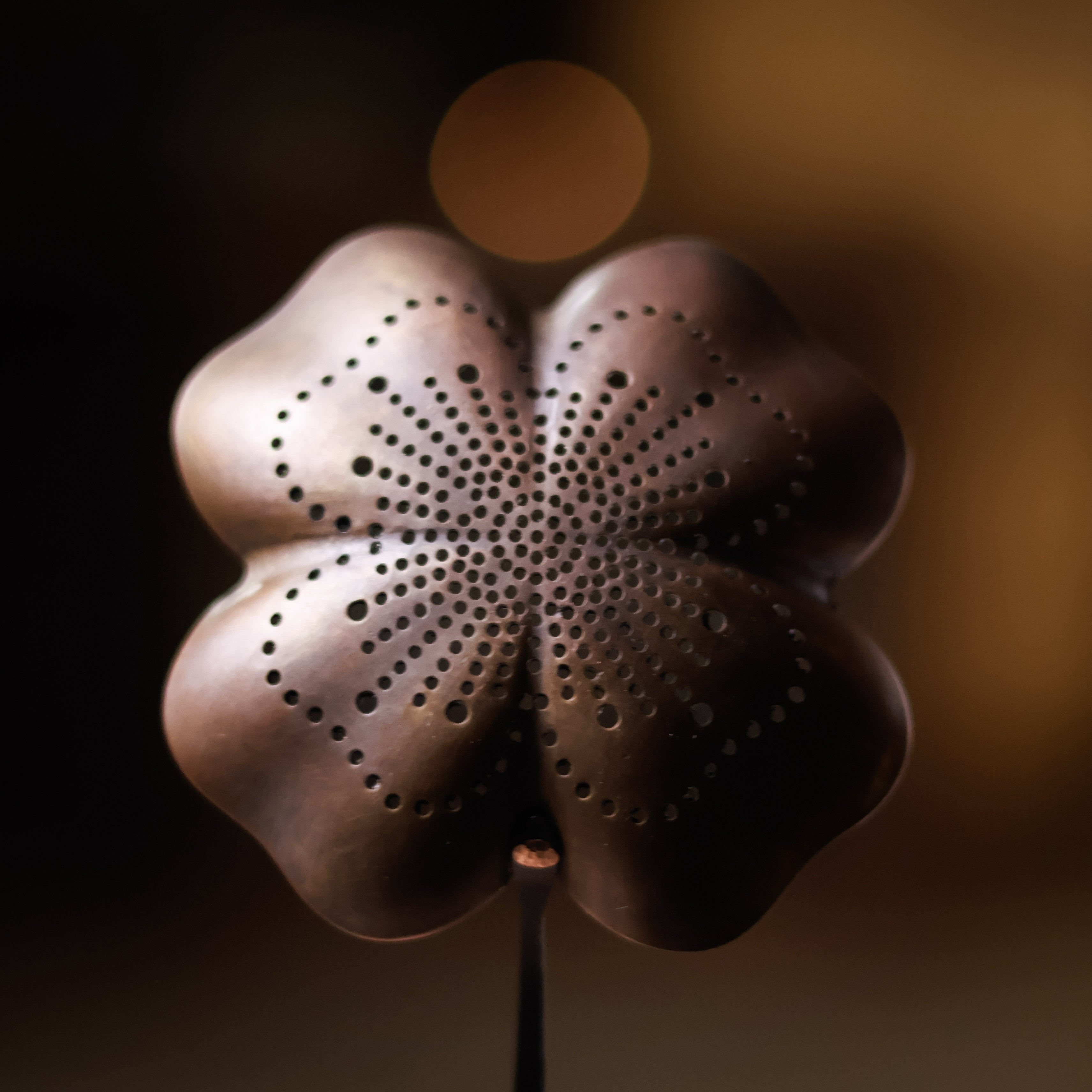 【福器】新款四叶草茶漏（春喜铜0367）