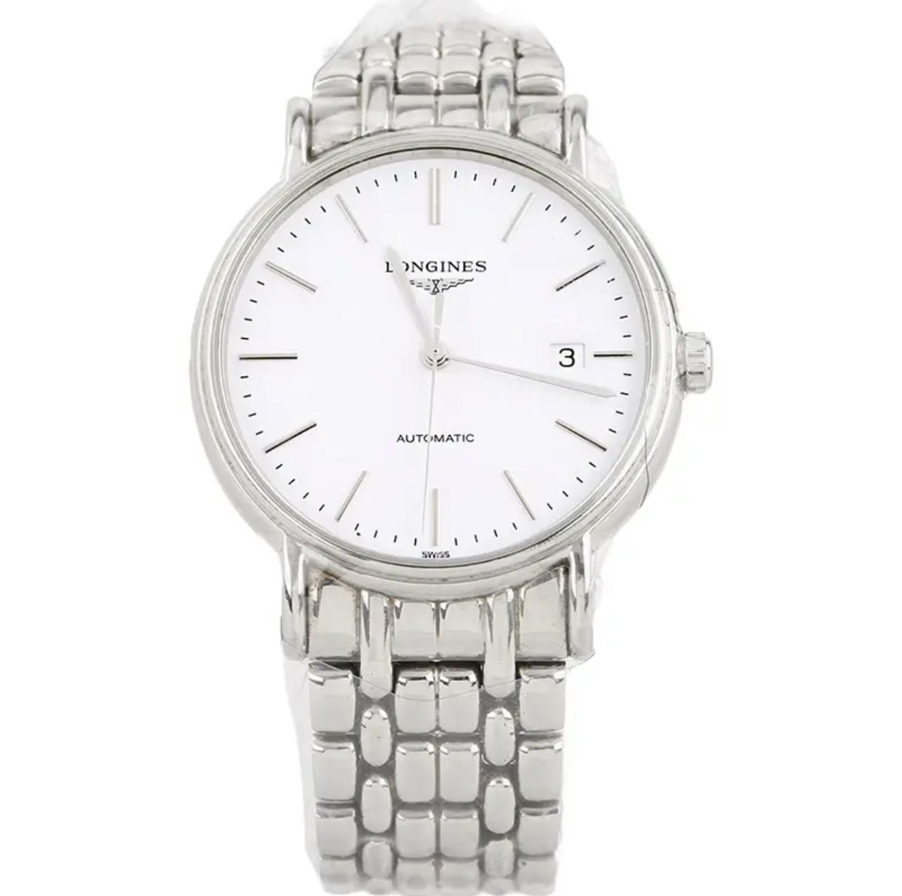 99新 Longines/浪琴 优雅机械表38.5mm瑞表透底原装机芯L88