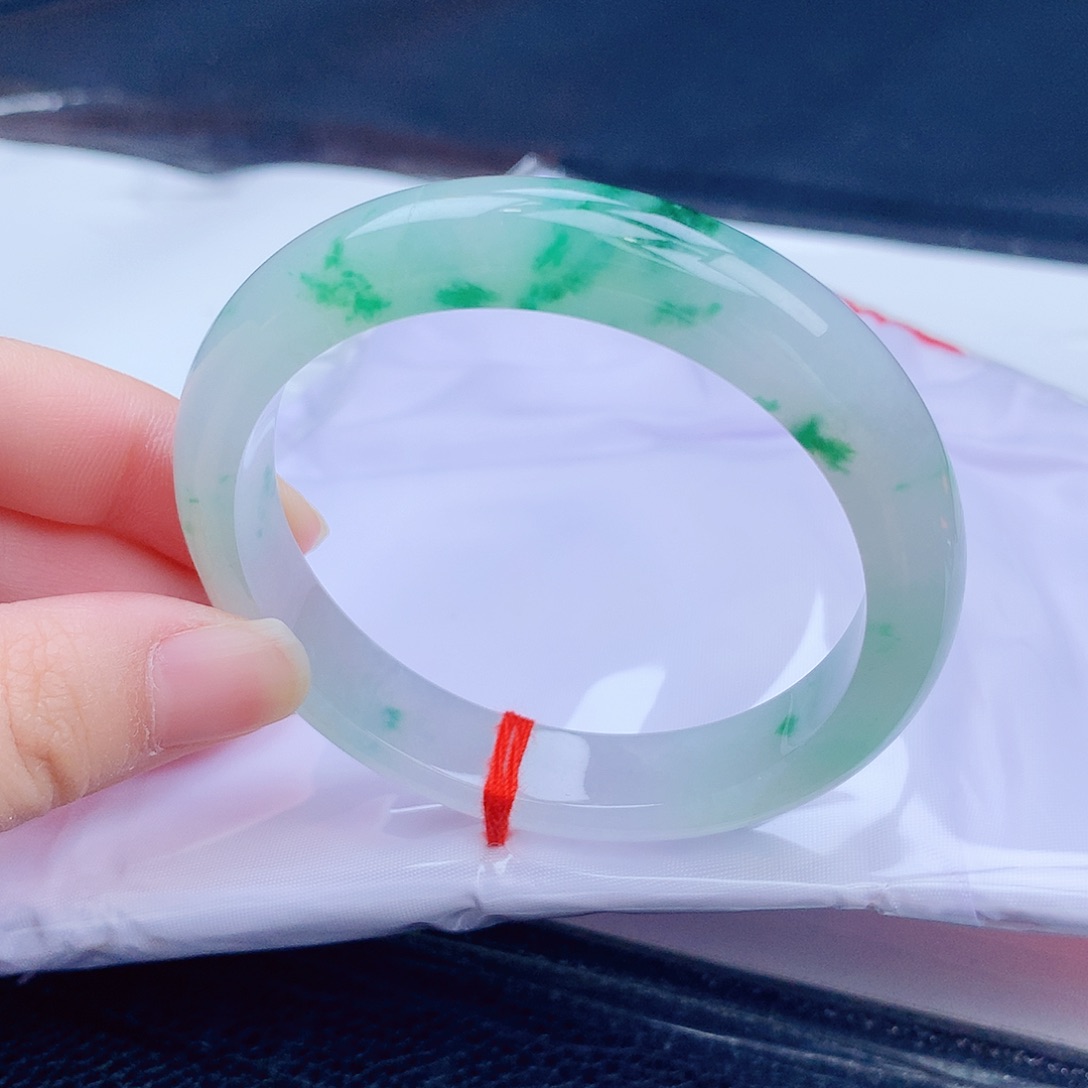 翡翠未镶嵌手镯缅甸天然翡翠a货手镯