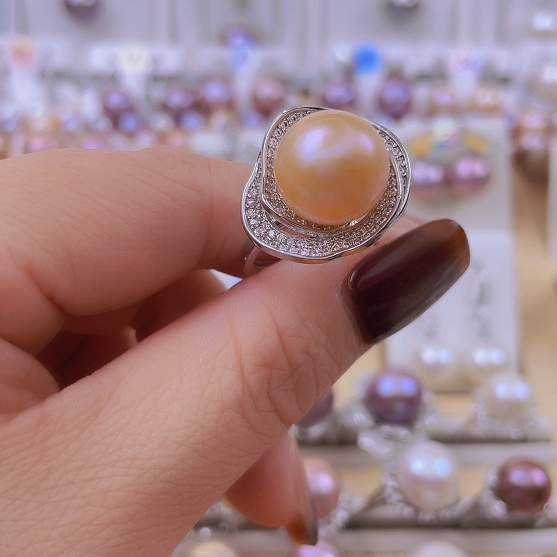 未镶嵌淡水珍珠戒指