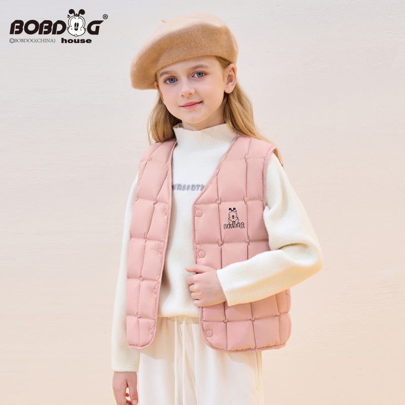 【断码捡漏】【全现货+运费险】儿童百搭棉马甲保暖印花背心XPR3SB118