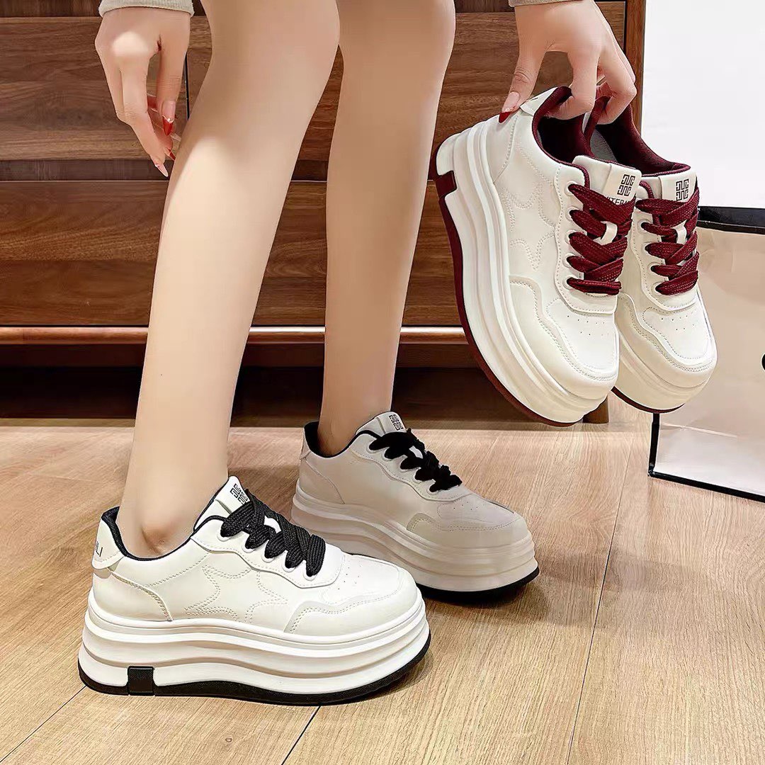 厚底小白鞋时尚百搭真皮春季ins韩版秋季