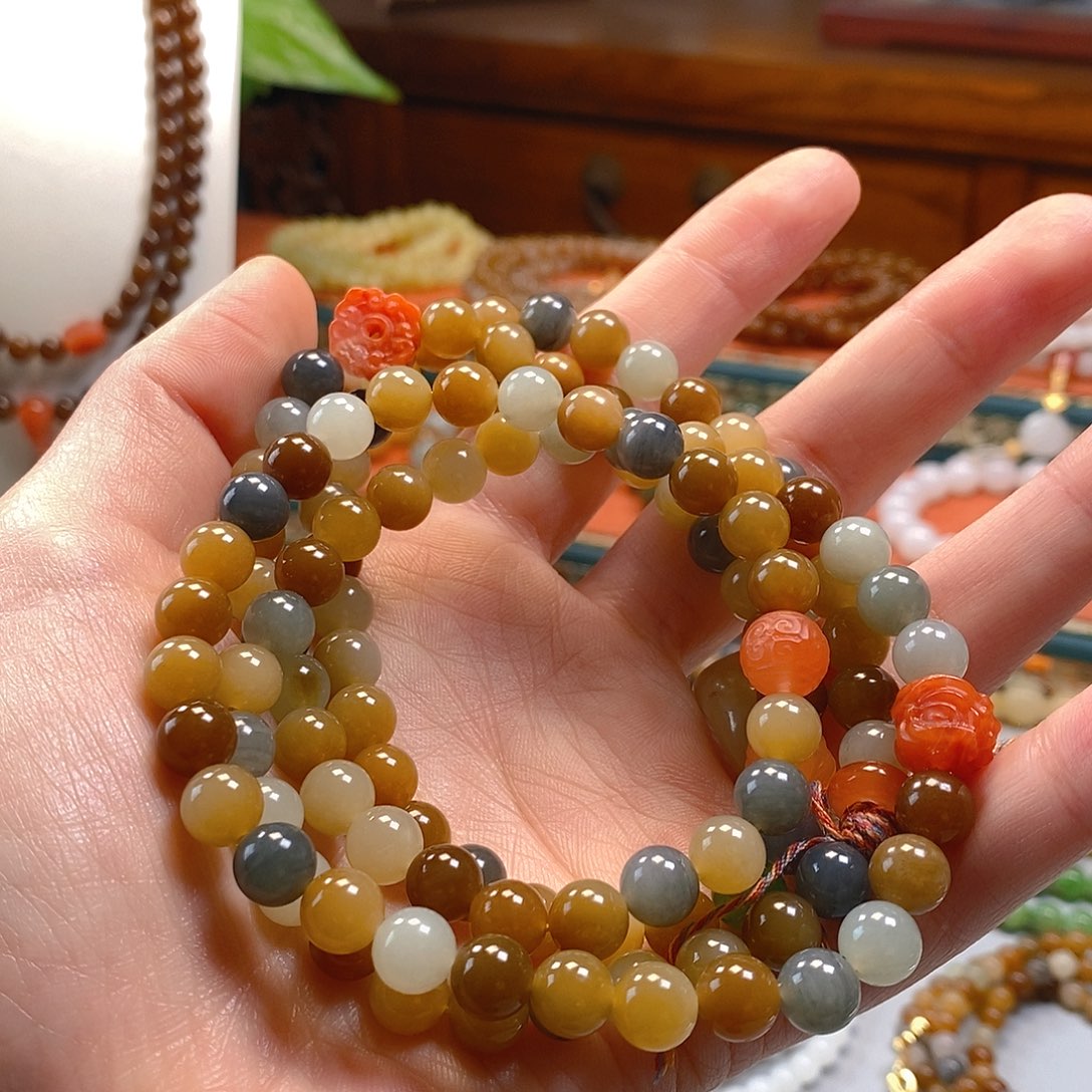 和田玉手串未镶嵌