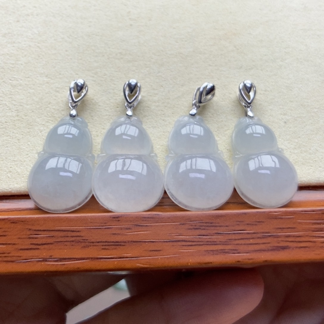 翡翠颈饰银S925镶嵌吊坠多样性发货发其一