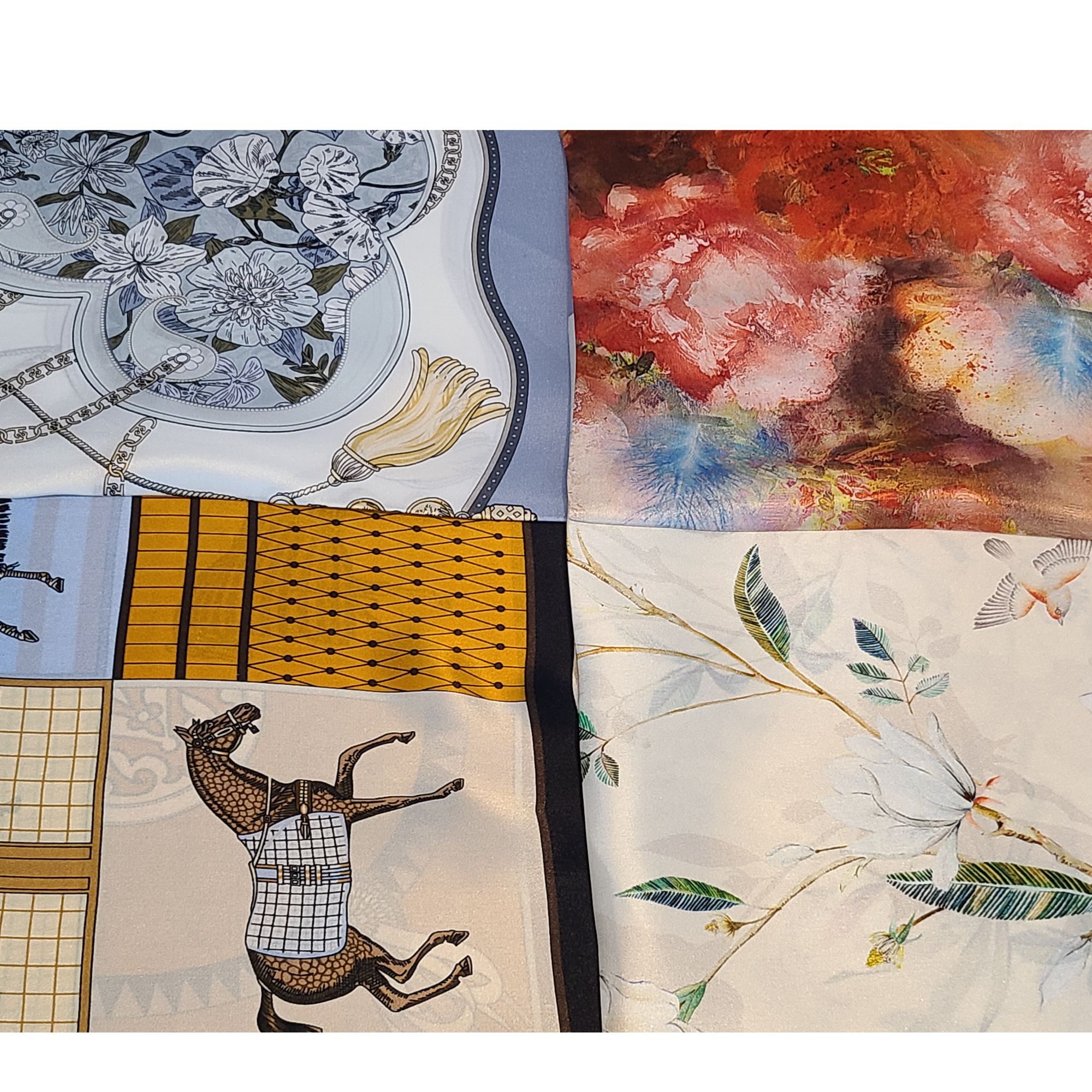 【苏瑞丝】苏州第一丝厂真丝丝巾65*65方巾-桑蚕丝100%