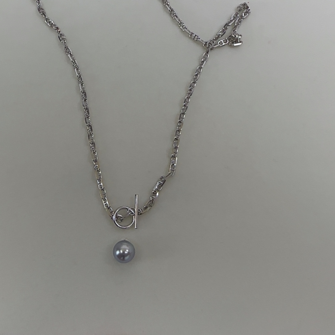 海水珍珠银S925镶嵌项链?定制