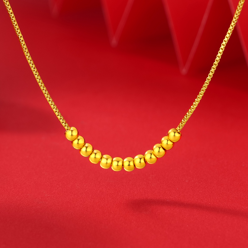 【思思专享】足金999 卡2金珠（赠合金盒仔链） BP 90650 添金纳福