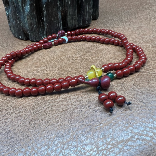 天然辰砂MTYC 127精品手串（无礼盒）