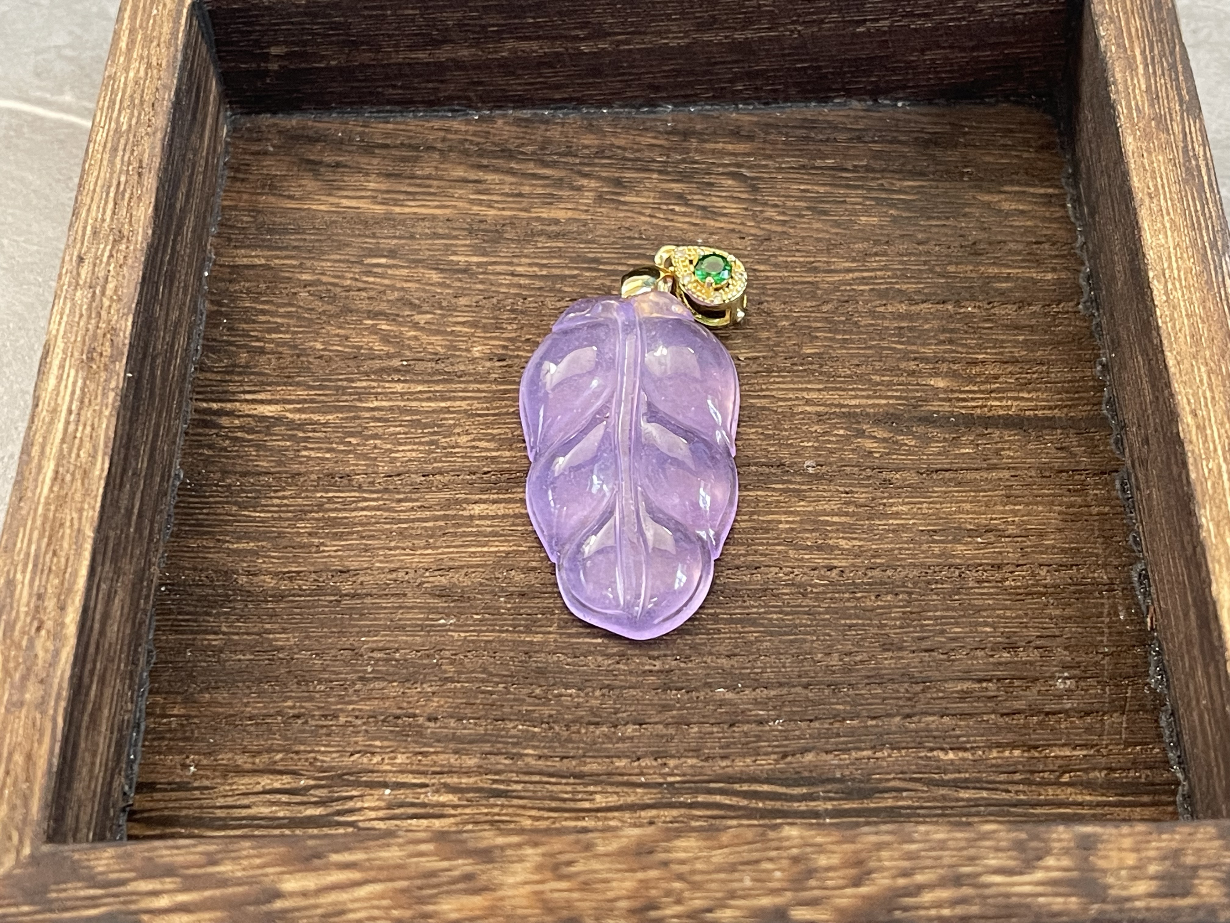 铜合金琉璃项链 【小潘专属】紫罗兰树叶 多样性发货