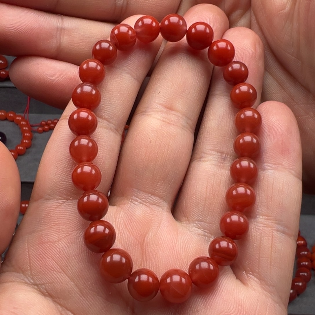 暖***客南红玛瑙未镶嵌手串