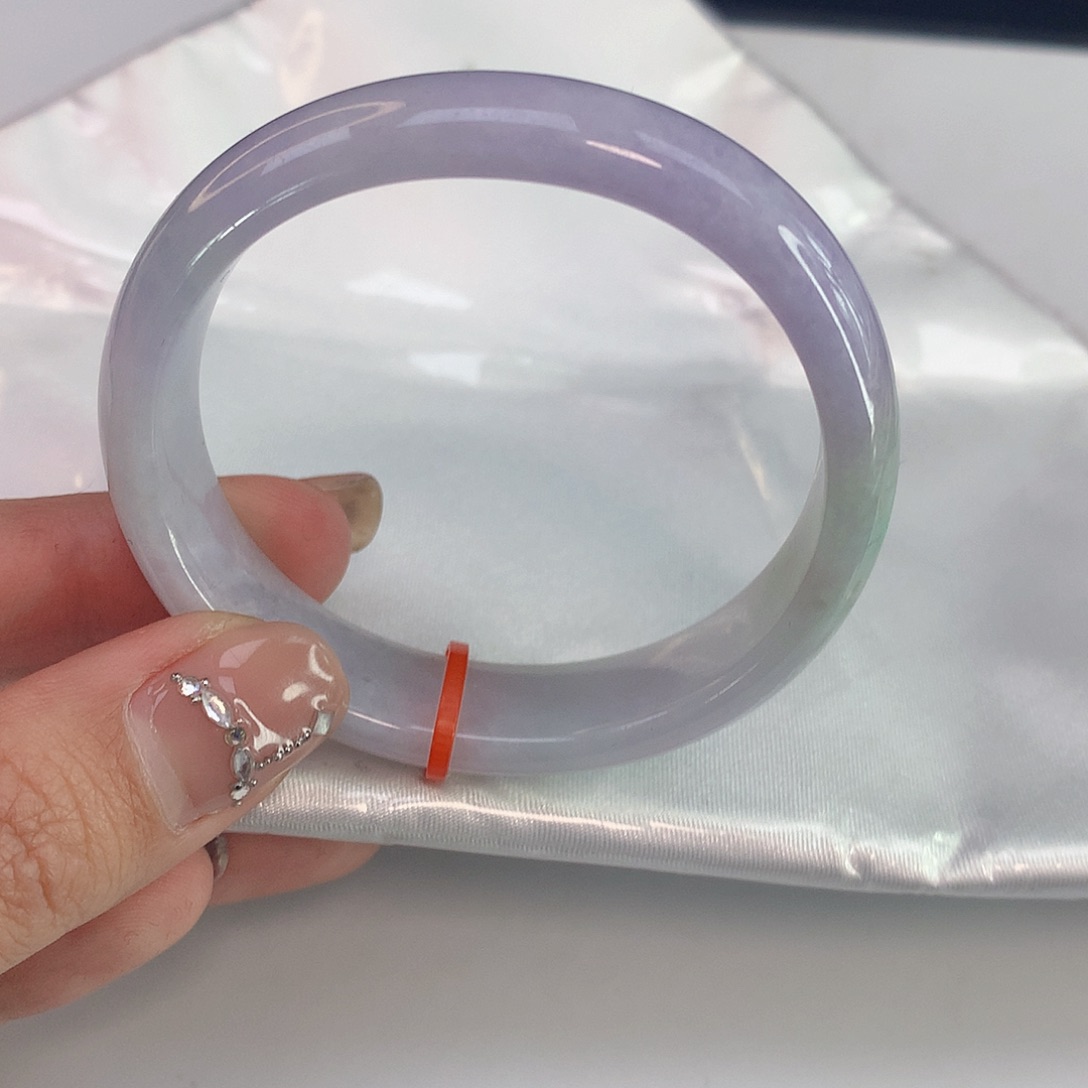 翡翠手镯未镶嵌米*姐天然A货翡翠342贵妃