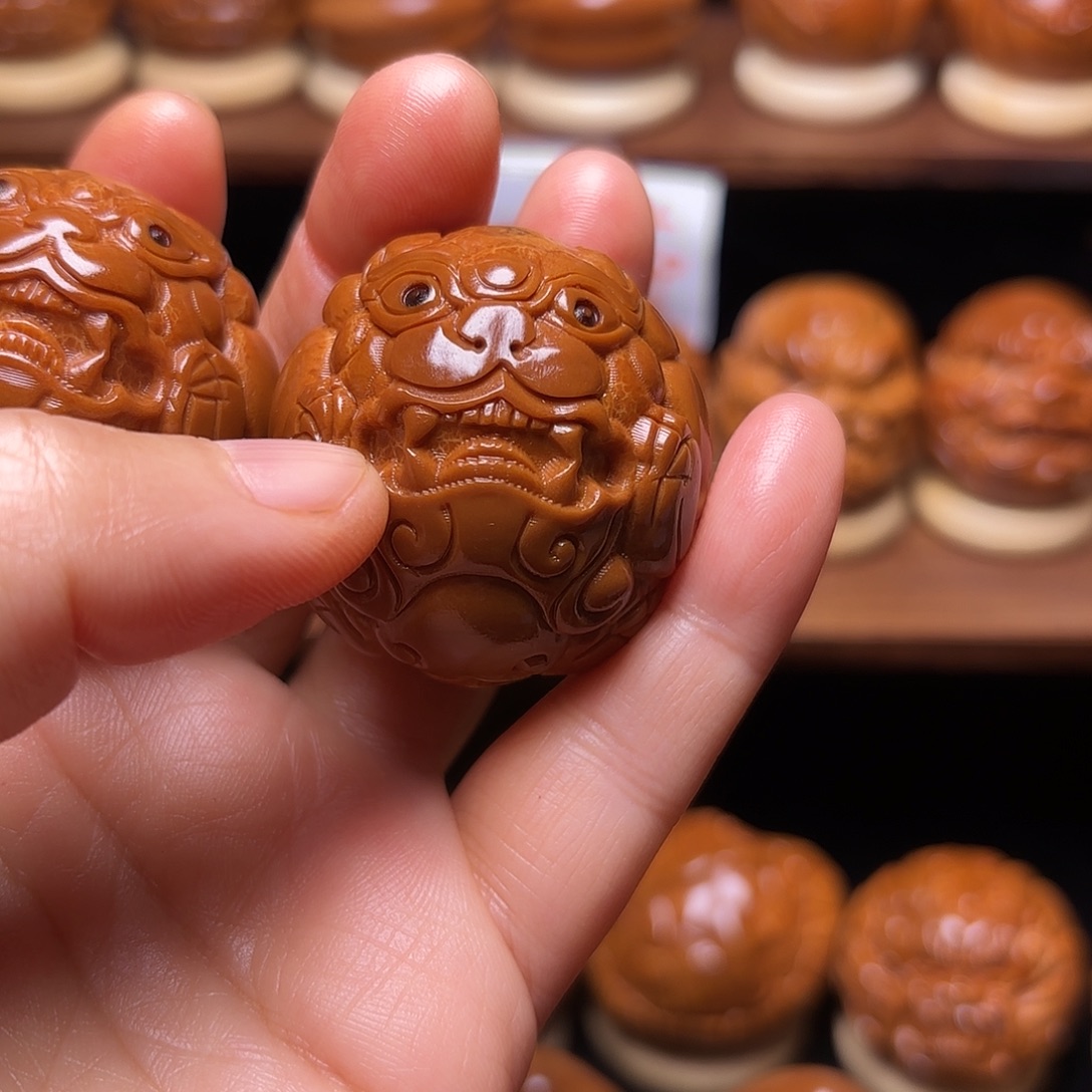 手串/手链橄榄核正圆貔貅3.8