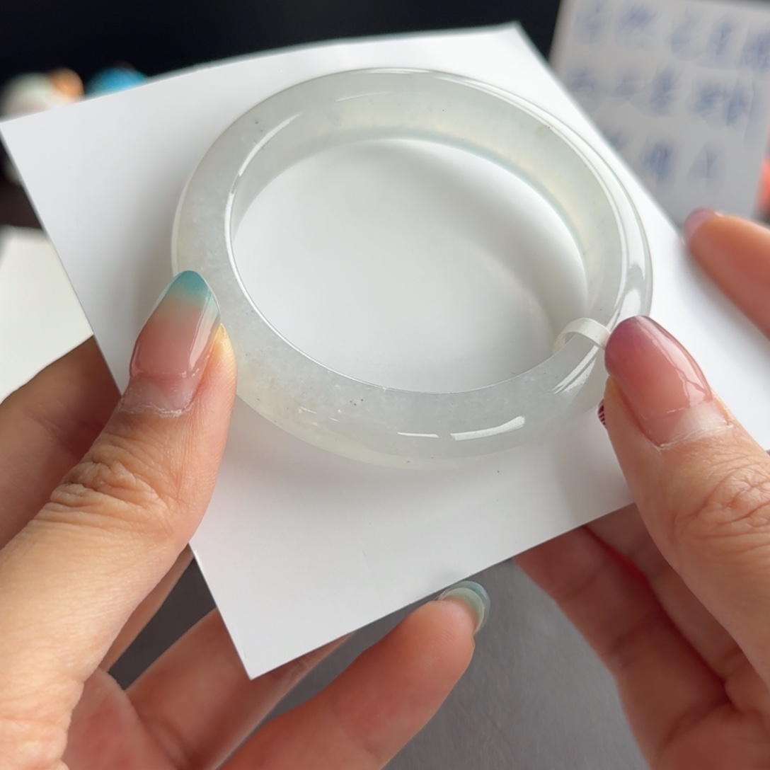 翡翠未镶嵌手镯12号 53.5