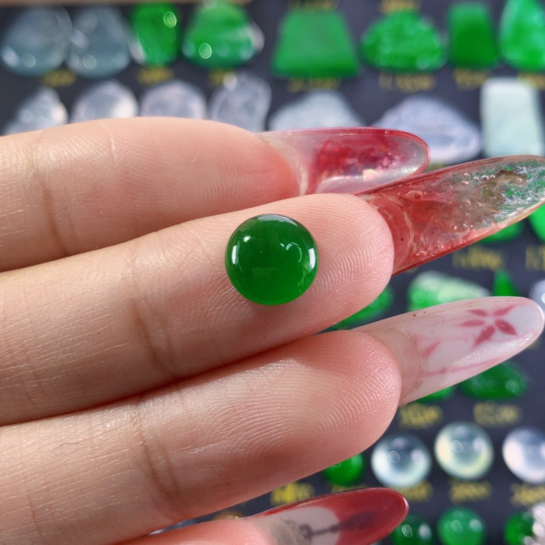 翡翠颈饰未镶嵌纯天然缅甸翡翠A货