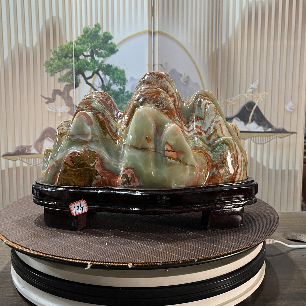 付米链接多样性发货奇石国画原石家居摆件大气玄关办公室客厅乔迁