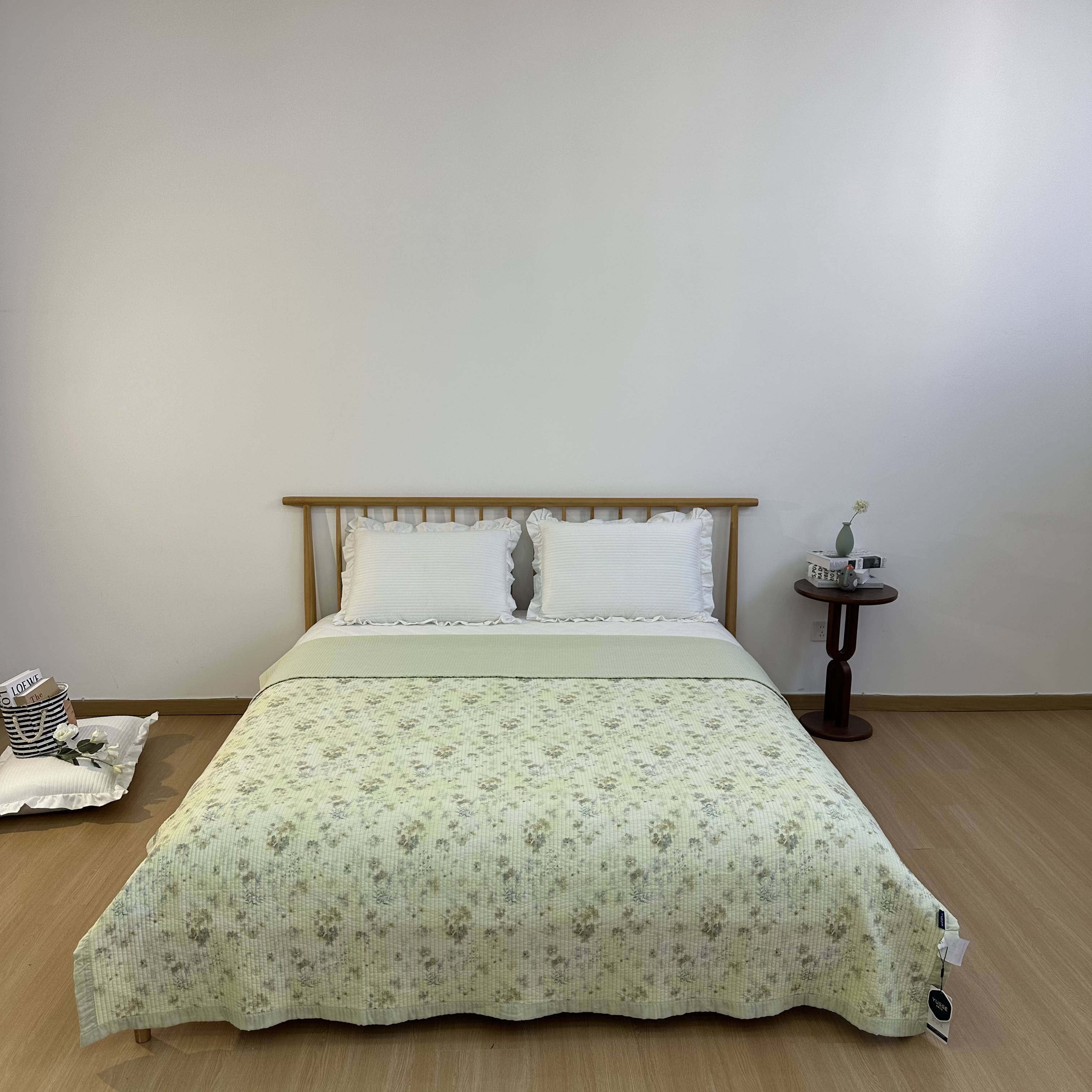 【美式田园系列】2*2.3 50支 高端天丝莱赛尔天丝床盖可铺可盖 一条