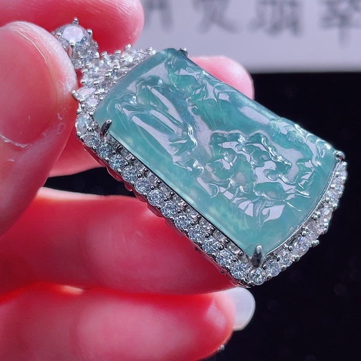 翡翠颈饰未镶嵌999999999