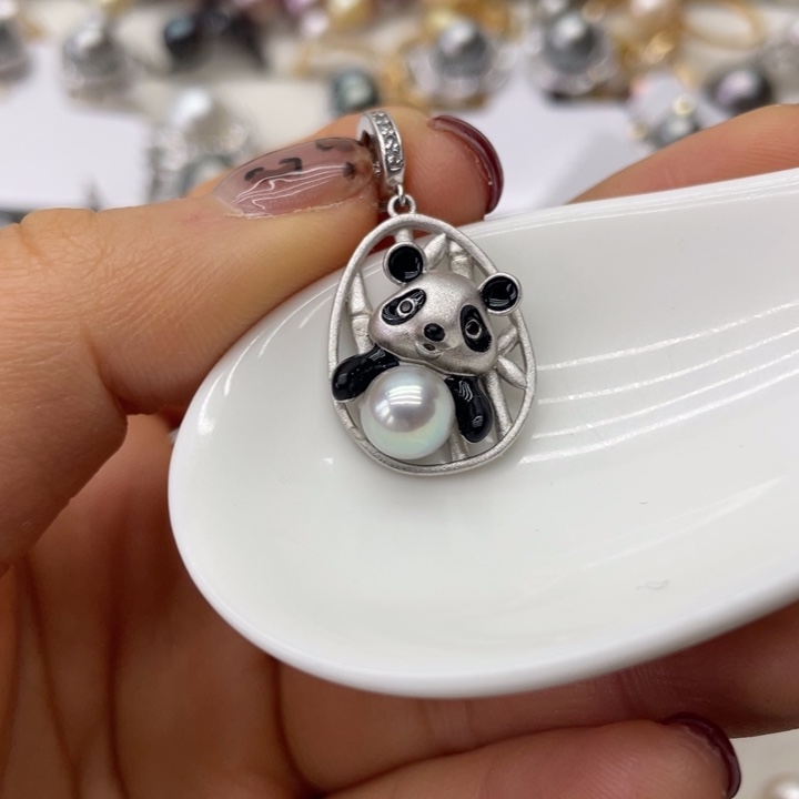 海水珍珠吊坠(不含链)银S925镶嵌