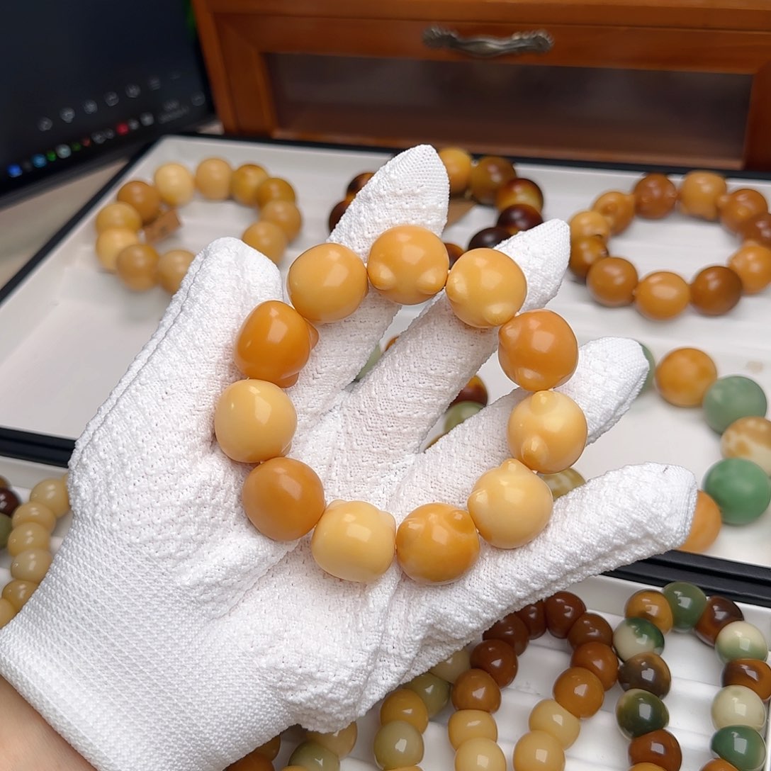 菩提根/象牙果手串卡22猫猫头微瑕