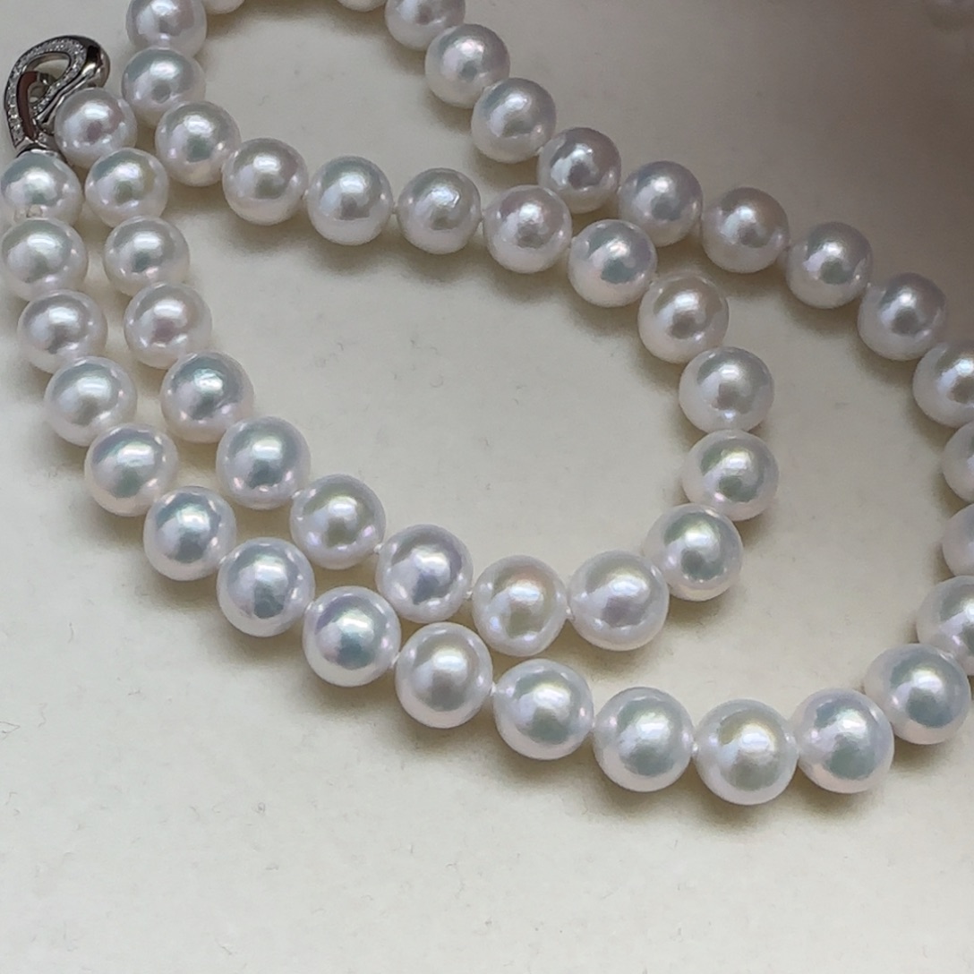 ****M淡水珍珠项链银S925镶嵌