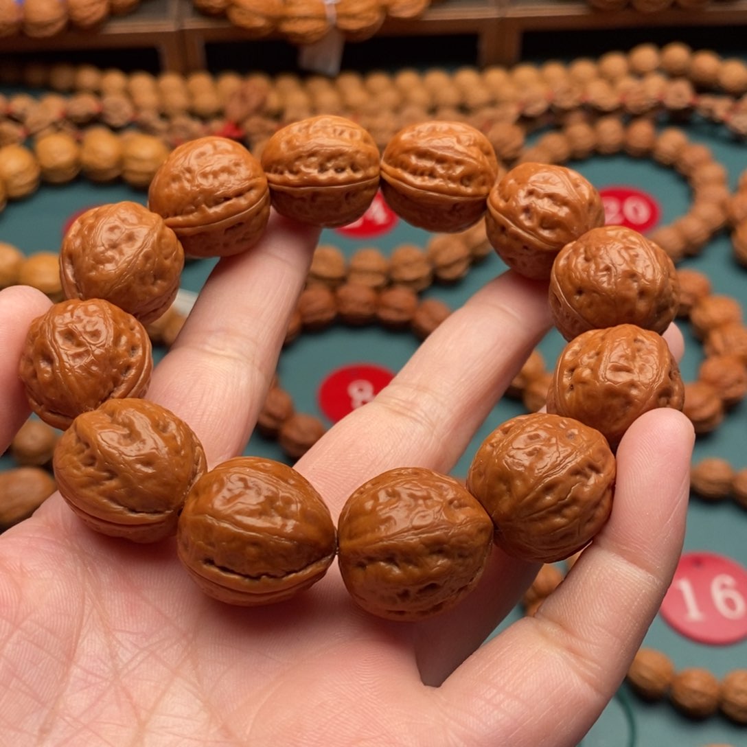 文玩核桃手串20尺寸元宝