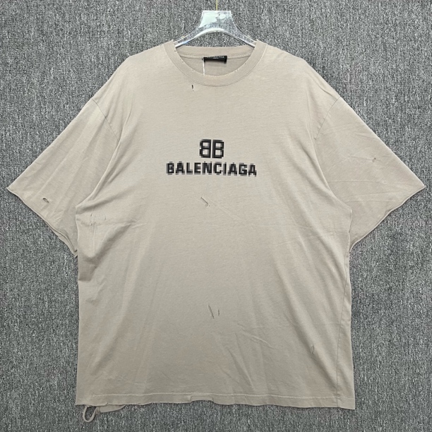 99新 Balenciaga/巴黎世家 马赛克印花圆领短袖/M码/99新/13608