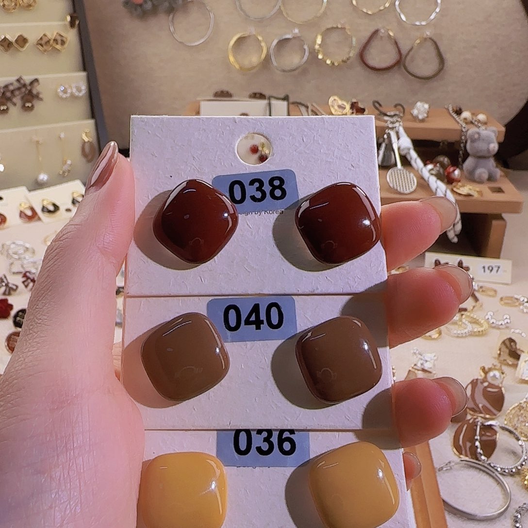 仿珍珠铜合金925银耳钉