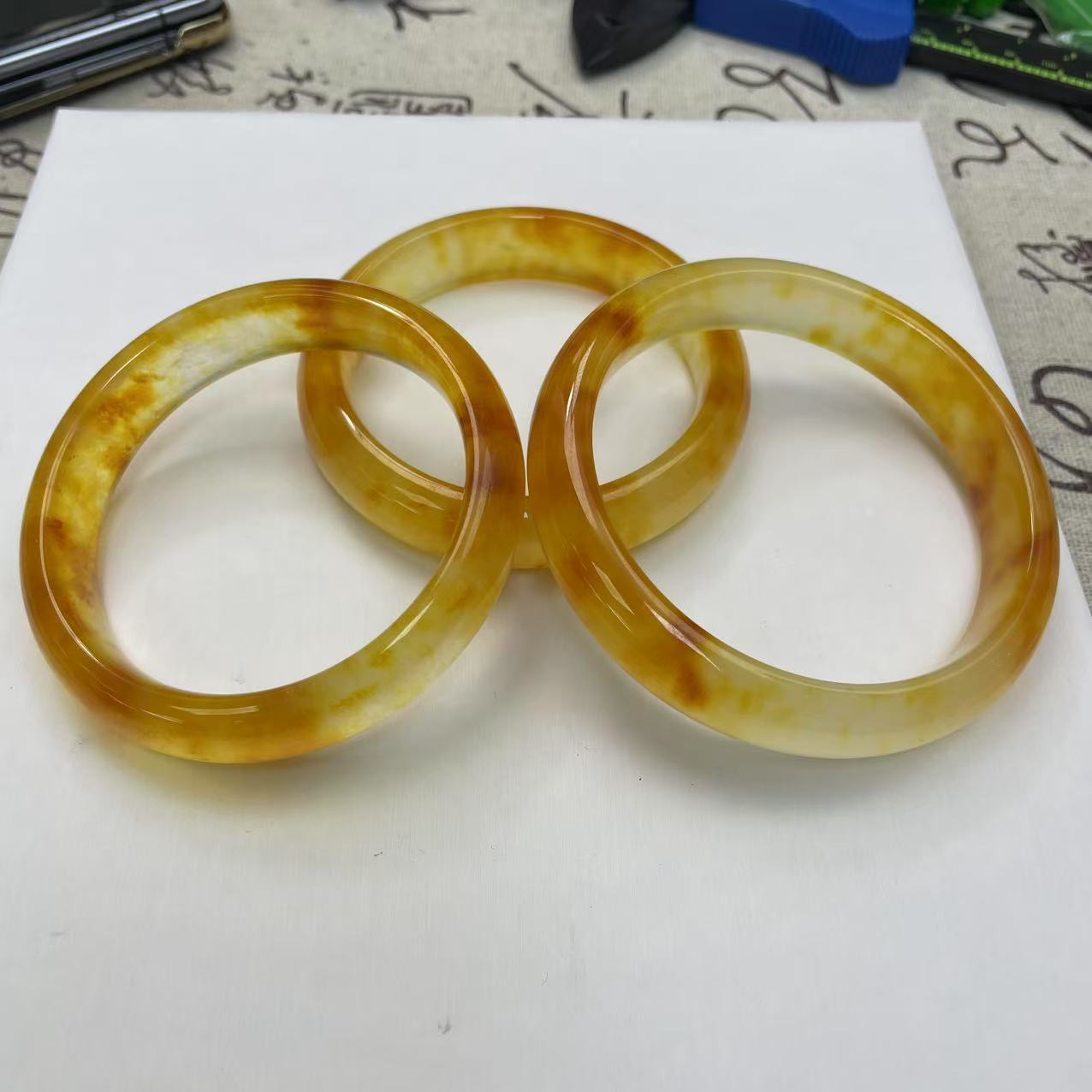 【大喜儿】黄绿花常规时尚精致女士多样性发一个奇石